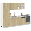 vidaXL 8 Piece Kitchen Cabinet Set Lyon Sonoma Oak Engineered Wood