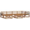 vidaXL Outdoor Sofa Set 7 pcs Natural Solid Acacia Wood