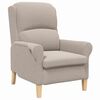 vidaXL Armchair Light grey 76 x 94 x 102 cm Sharpa Fabric