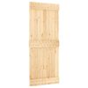 vidaXL Sliding Door with Hardware Set 85x210 cm Solid Wood Pine