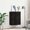 vidaXL Wall Mounted Cabinet Black Oak 69.5 x 34 x 90 cm