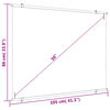 vidaXL Projection Screen 50" 4:3