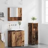 vidaXL Bathroom Furniture Set 3 pcs Old Wood Engineered wood & Metal