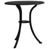 vidaXL Garden Table Black 62x62x65 cm Cast Aluminium