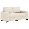 vidaXL 2-Seater Sofa Beige 160 cm Linen-blend Fabric