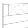 vidaXL Metal Replace Headboard White 107 cm