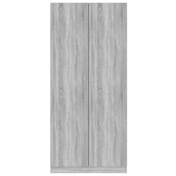 vidaXL Wardrobe Grey Sonoma 90x50x200 cm Engineered Wood