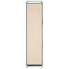 vidaXL Shoe Cabinet with Cover Cream 58x28x106 cm Fabric