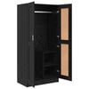 vidaXL Wardrobe Black Oak 82.5 x 51.5 x 180 cm Engineered Wood