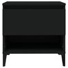 vidaXL Side Table Black 50x46x50 cm Engineered Wood