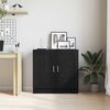 vidaXL Book Cabinet Black Oak 82.5 x 30.5 x 80 cm Engineered Wood