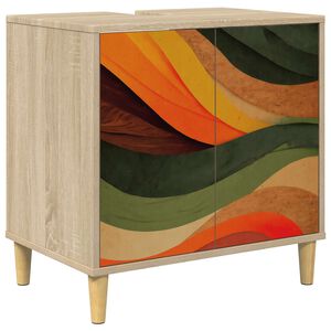 vidaXL Bathroom Cabinet BONN Sonoma 60 x 40 x 60 cm Engineered Wood