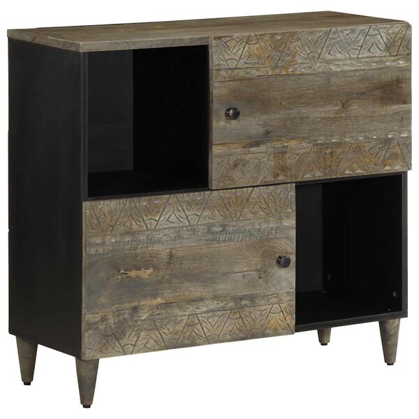 vidaXL Sideboard 80x33x75 cm Solid Wood Mango