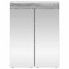 vidaXL Bathroom Mirror Cabinet TULUM Grey Sonoma 60 x 16.5 x 78 cm