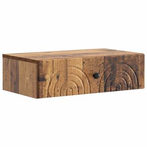 vidaXL Wall-Mounted Side Table Wall-mounted Old Wood 59 x 34.5 x 17 cm