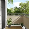 vidaXL Balcony Screen Beige 75x700 cm 100% Polyester Oxford