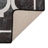 vidaXL Rug Washable Black and White 120x180 cm Anti Slip