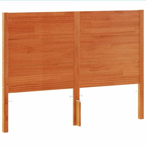 vidaXL Headboard Wax Brown 150 cm Solid Wood Pine