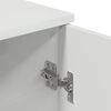 vidaXL Bathroom Cabinet with Door High Gloss White 30 x 31.5 x 61 cm