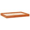vidaXL Dog Bed Wax Brown 101.5 x 74 x 9 cm Solid Pine Wood