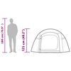 vidaXL Camping Tent Tunnel 3-Person Green Waterproof