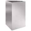 vidaXL Corner Planter Silver 30 x 30 x 50 cm Stainless steel