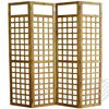 vidaXL 4-Panel Room Divider / Trellis Solid Acacia Wood 160x170 cm