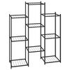 vidaXL Flower Stand | Black | Powder-coated iron | Tall | Durable | Flower Stand