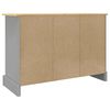 vidaXL Sideboard Corona Grey 112x44x78 cm Solid Wood Mexican Pine