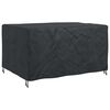 vidaXL Furniture Cover Plain Black 180 x 120 x 74 cm 600D