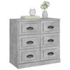 vidaXL Sideboard Concrete Grey 70x35.5x67.5 cm Engineered Wood