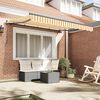 vidaXL Retractable Awning Manual Yellow 250 x 200 cm Fabric