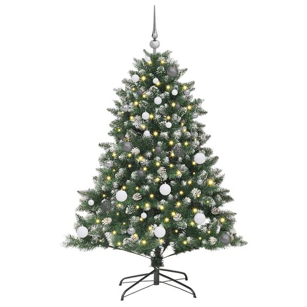 vidaXL Artificial Christmas Tree with 150 LEDs with Stand Green 150 cm