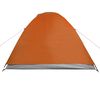 vidaXL Camping Tent Dome 3-Person Orange Waterproof