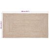 vidaXL Area Rugs Rectangular Natural and White 100 x 200 cm Jute