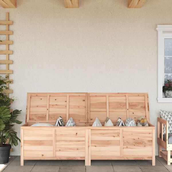 vidaXL Garden Storage Box 198.5x50x56.5 cm Solid Wood Fir