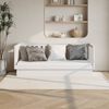 vidaXL Day Bed without Mattress White 75x190 cm Small Single Solid Wood Pine