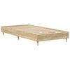 vidaXL Bed Frame No Mattress Sonoma Oak 100x200 cm Engineered Wood