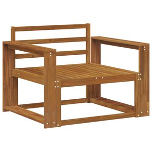 vidaXL Outdoor Middle Sofa Solid Acacia Wood Natural