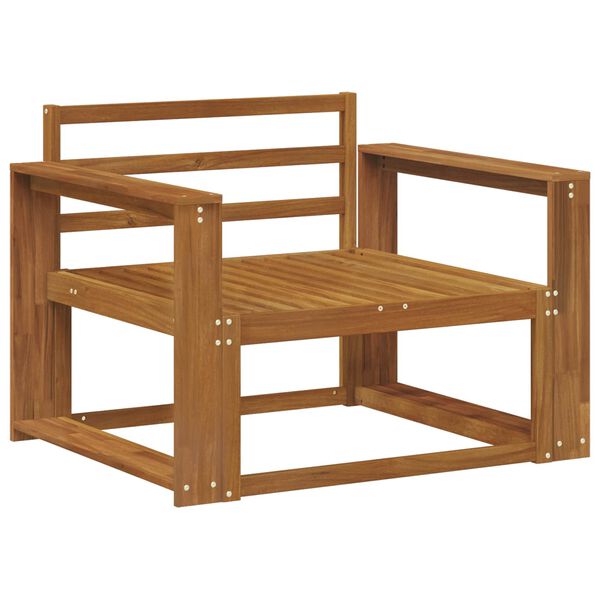 vidaXL Outdoor Middle Sofa Solid Acacia Wood Natural