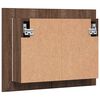 vidaXL LED Mirror Cabinet Brown Oak 60x12x45 cm Engineered Wood