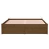 vidaXL Bed Frame without Mattress Honey Brown Solid Wood 120x190 cm Small Double