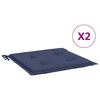 vidaXL Pallet Cushions 2 pcs Navy Blue 40x40x4 cm Oxford Fabric