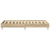 vidaXL Bed Frame No Mattress Sonoma Oak 90x200 cm Engineered Wood