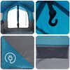 vidaXL Family Tent with Roof Blue and Grey 324 x 255 x 230 cm