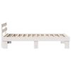 vidaXL Bed Frame with Headboard White 80 x 200 cm Solid Pine Wood