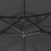 vidaXL Double-Head Garden Parasol Anthracite 316x145 cm