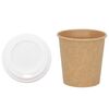 vidaXL Paper Coffee Cups with Lids 1000 pcs 4oz 100ml