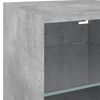 vidaXL 6 Piece TV Wall Units with LED Concrete Grey Engineered Wood