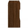 vidaXL TV Wall Cabinet with LED Lights Brown Oak 58.5x30x60.5 cm